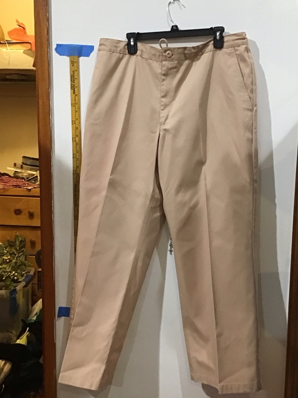 Jordan Men's Khaki Straight-Leg Chinos - Beige